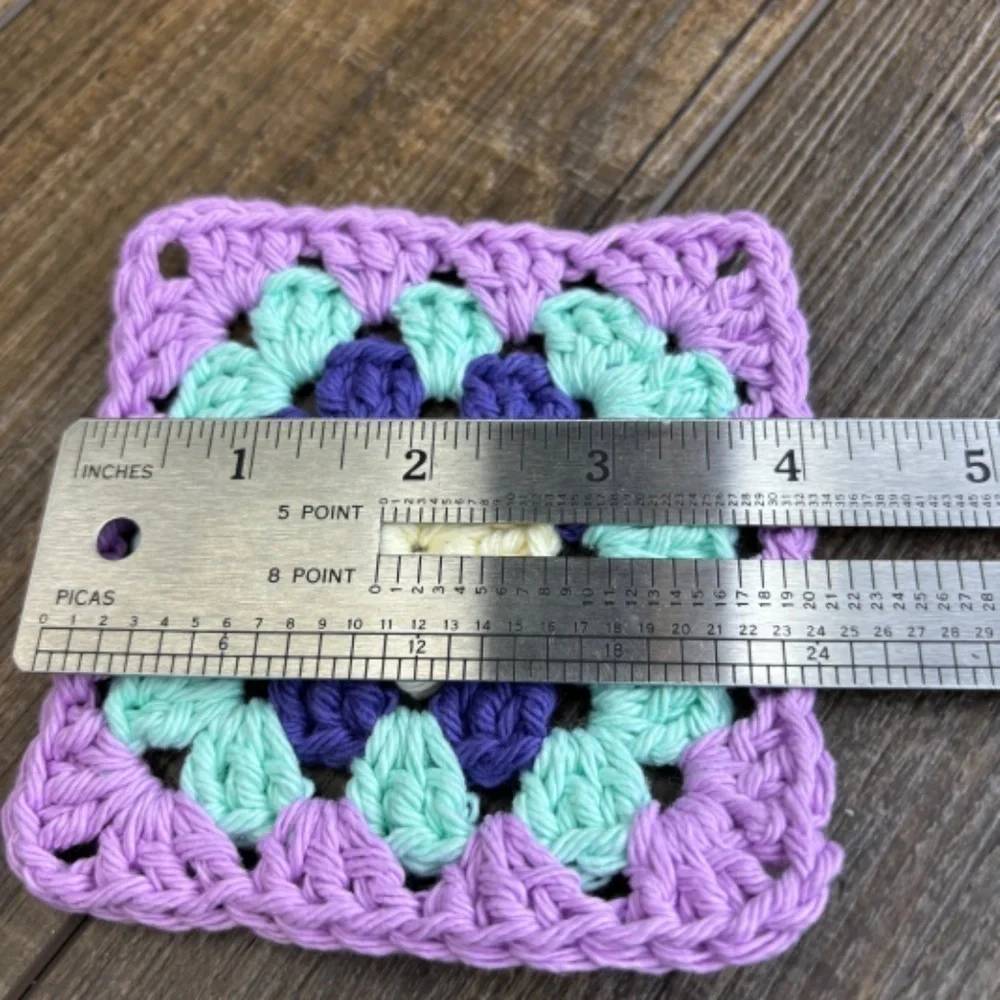 Granny Square Cup Mug Coasters Set of 4‎ Handcrafted Crochet Cotton